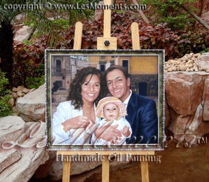 20"x24" Oil on Canvas framed in Silver Finish Frame by LesMoments