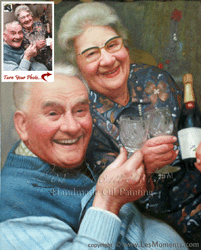 C5 - 16"x20" Custom Couple Oil Paintings by LesMoments