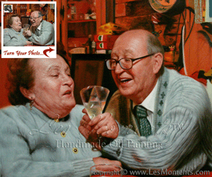 C6 - 20"x24" Custom Couple Oil Paintings by LesMoments
