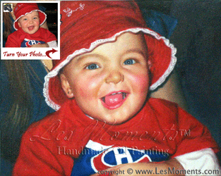 K1 - 8"x10" Custom Family and Child Oil Portrait Paintings by LesMoments