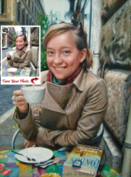 S3 - 12"x16" Handmade Self (women & men) Oil Portrait Paintings from Photo by LesMoments